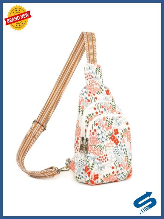 Handbags - Canvas Sling Bag Crossbody Purse Small Backpack Travel Hiking Chest Daypack